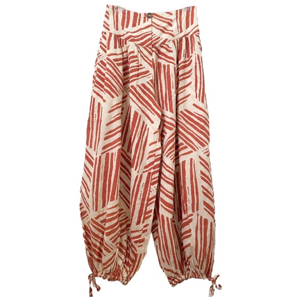 FREE PEOPLE OB969834 Printed Matchmaker Balloon Pants Size S - Picture 5 of 16